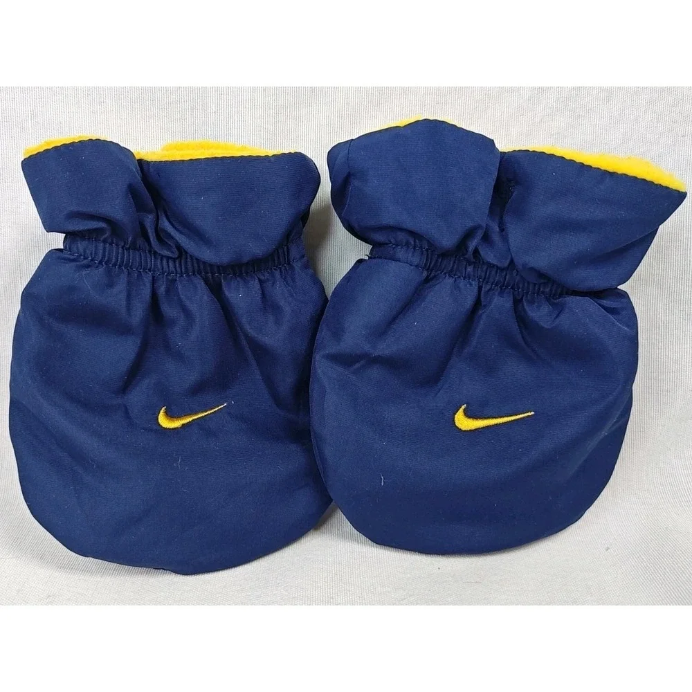 Nike Infant's Navy Blue Mittens Left And Right Size 12 Months Unisex Baby Kids